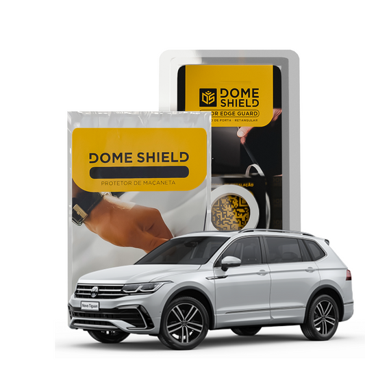 Kit PPF Película de Proteção Premium Maçaneta e Cantos de Porta - Volkswagen Tiguan | Dome Shield
