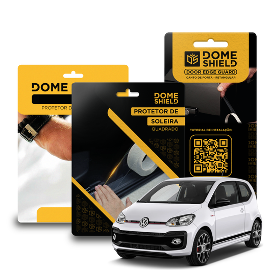 Kit PPF Película de Proteção Premium Maçaneta, Cantos de Porta e Soleira - Volkswagen Up | Dome Shield
