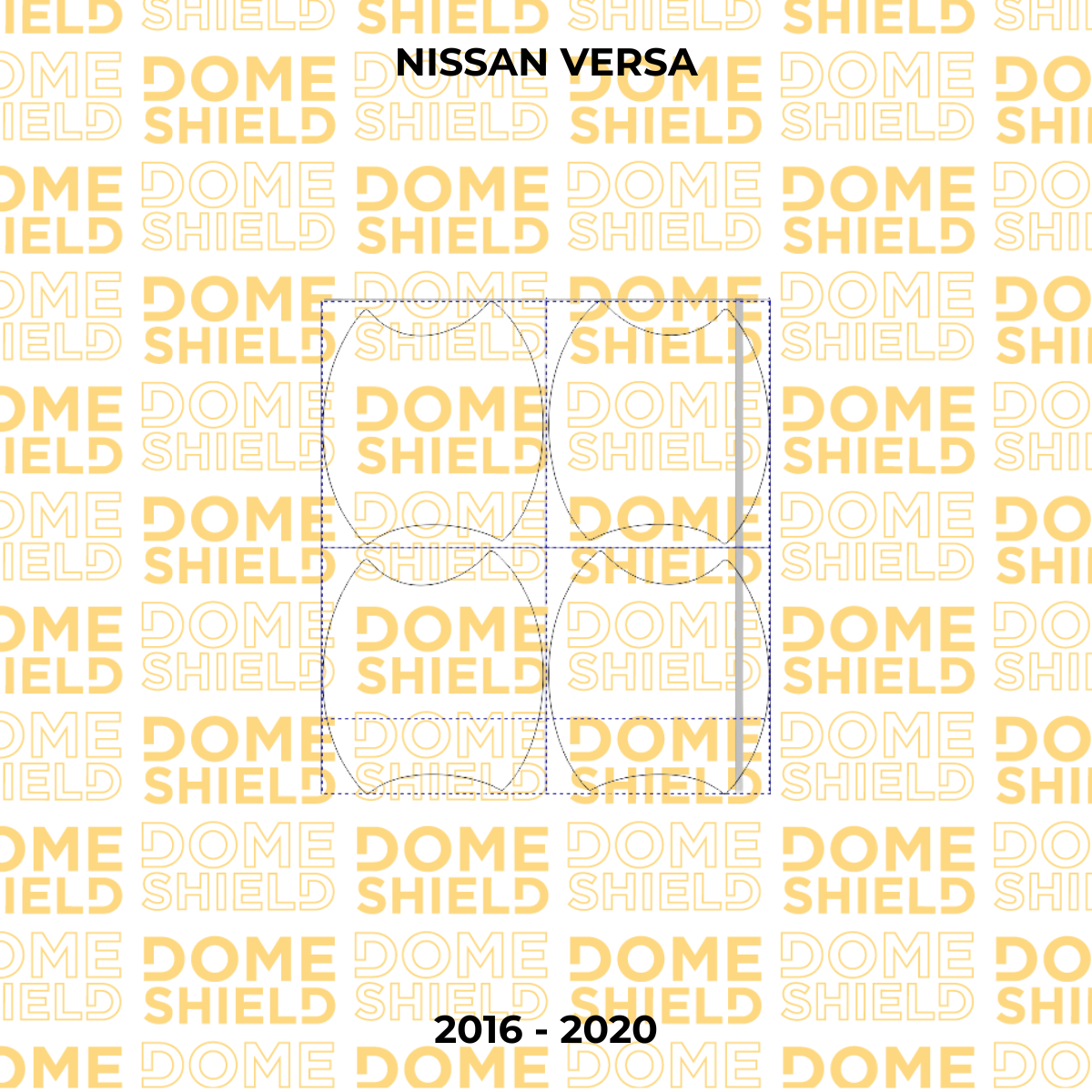 Kit PPF Película de Proteção Premium Maçaneta, Cantos de Porta e Soleira - Nissan Versa | Dome Shield