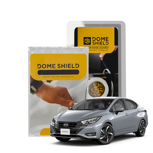 Kit PPF Película de Proteção Premium Maçaneta e Cantos de Porta - Nissan Versa | Dome Shield