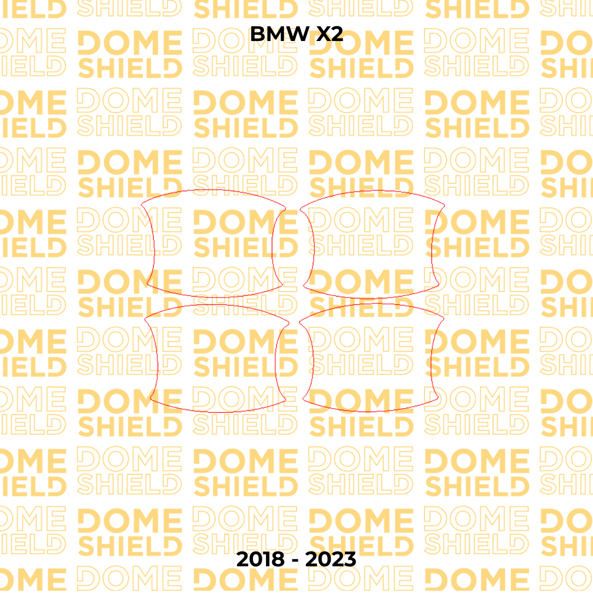 Kit PPF Película de Proteção Premium Maçaneta e Cantos de Porta - BMW X2 | Dome Shield
