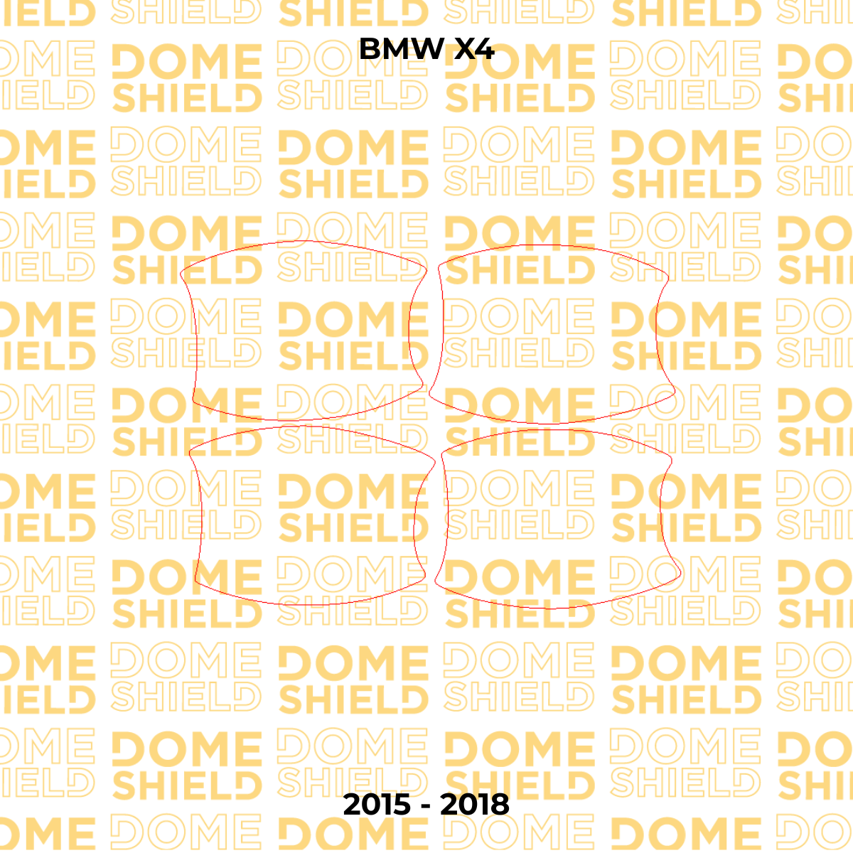 Kit PPF Película de Proteção Premium Maçaneta e Soleira - BMW X4 | Dome Shield