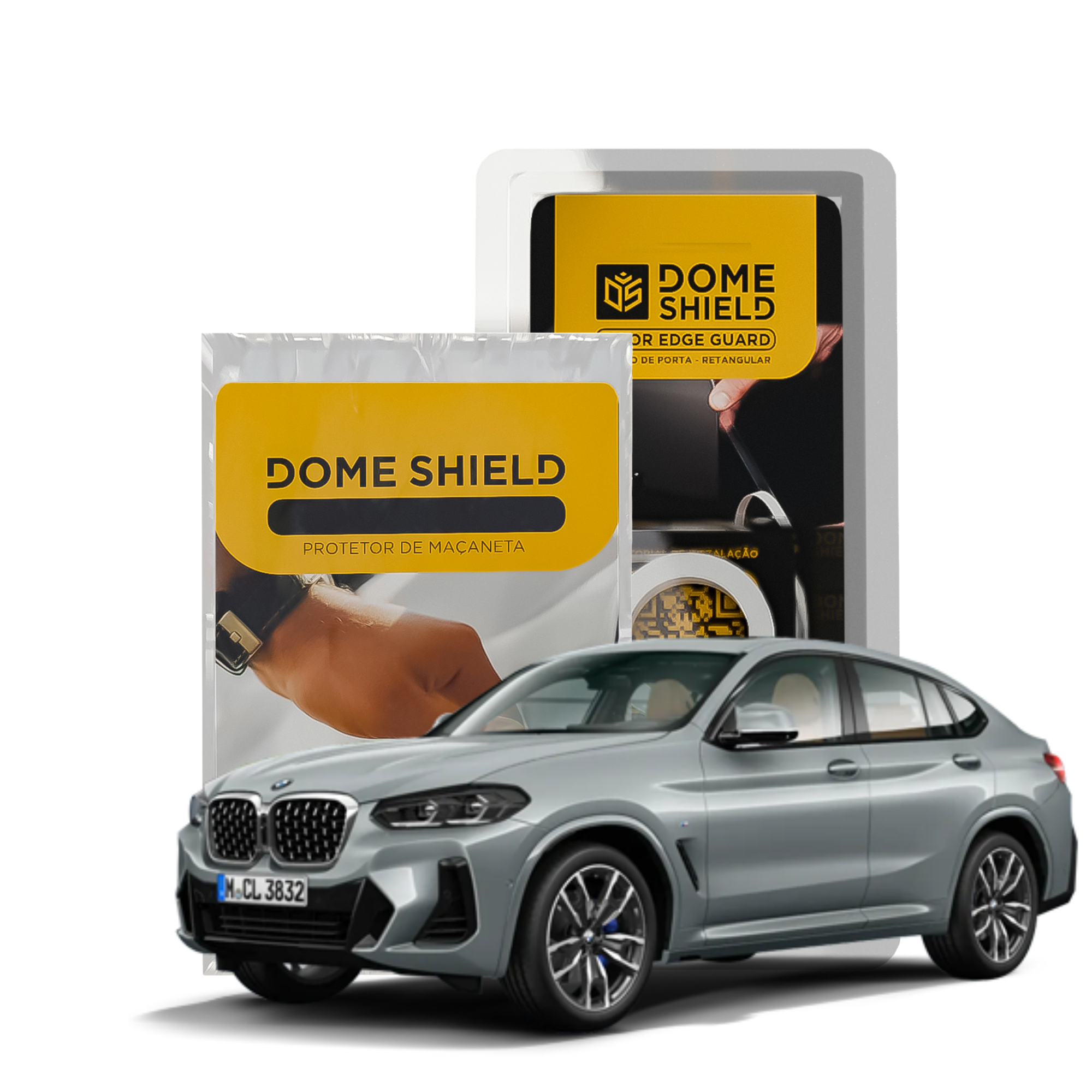 Kit PPF Película de Proteção Premium Maçaneta e Cantos de Porta - BMW X4 | Dome Shield