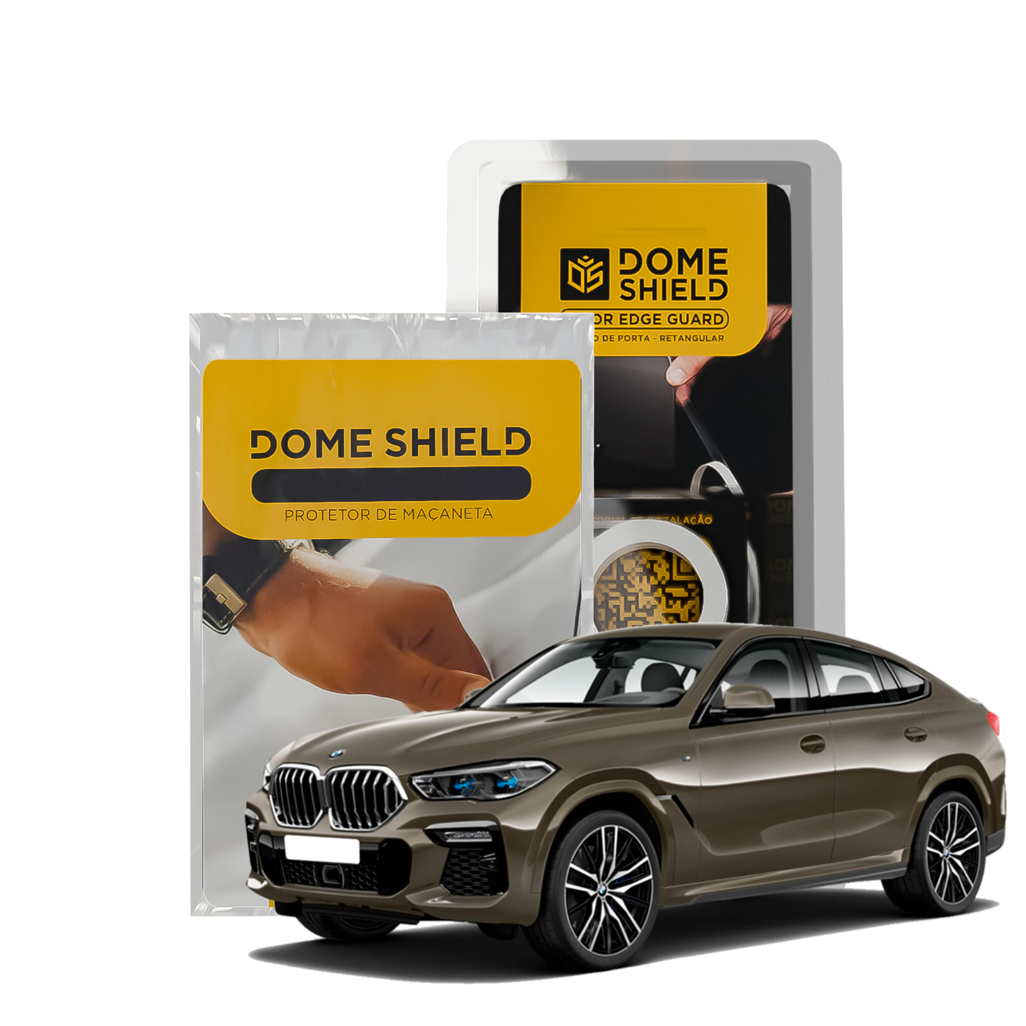 Kit PPF Película de Proteção Premium Maçaneta e Cantos de Porta - BMW X6 | Dome Shield