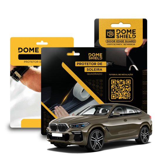 Kit PPF Película de Proteção Premium Maçaneta, Cantos de Porta e Soleira - BMW X6 | Dome Shield