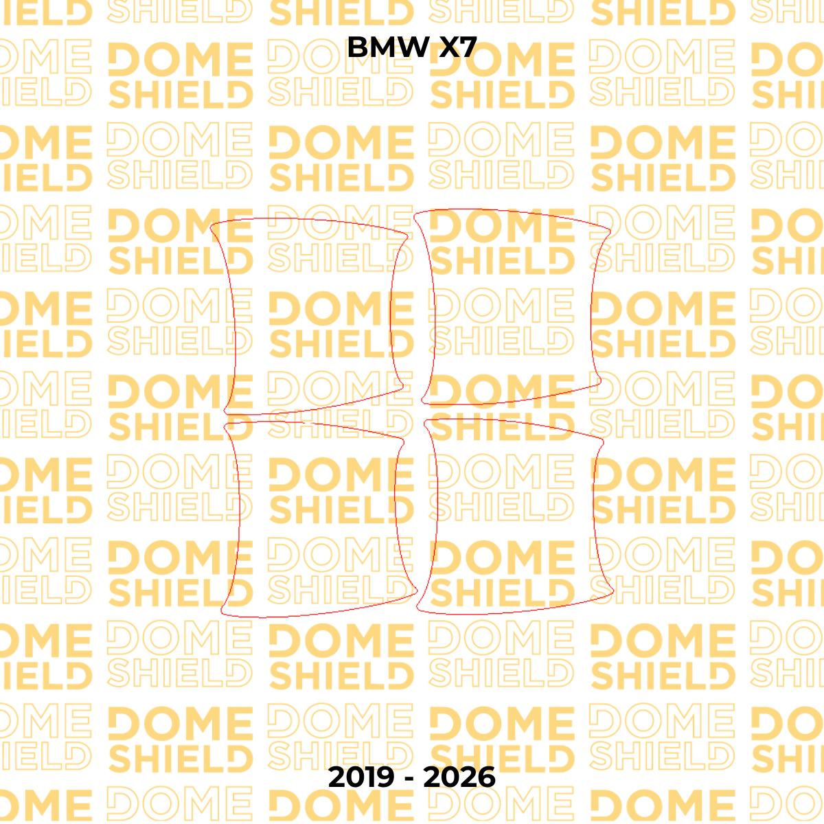 Kit PPF Película de Proteção Premium Maçaneta e Cantos de Porta - BMW X7 | Dome Shield