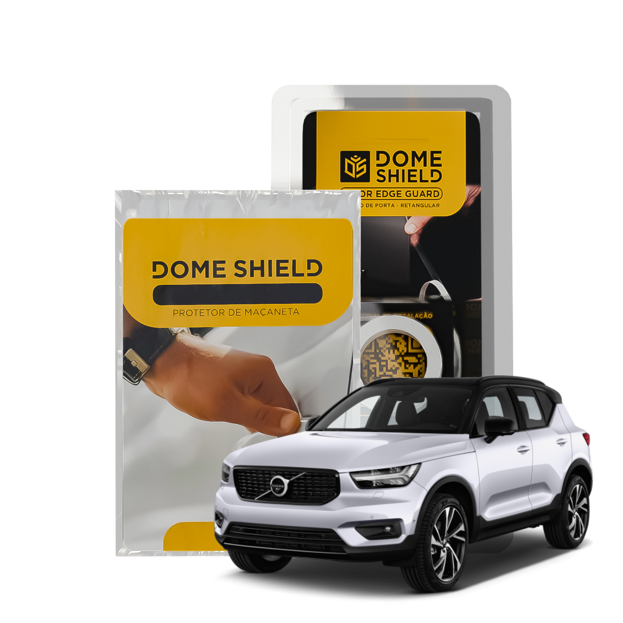 Kit PPF Película de Proteção Premium Maçaneta e Cantos de Porta - Volvo C40 | Dome Shield