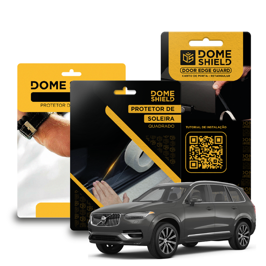 Kit PPF Película de Proteção Premium Maçaneta, Cantos de Porta e Soleira - Volvo XC90 | Dome Shield