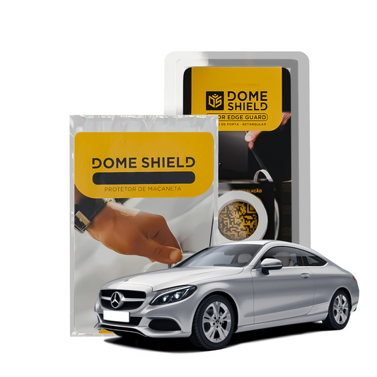 Kit PPF Película de Proteção Premium Maçaneta e Cantos de Porta - Mercedes C180 | Dome Shield