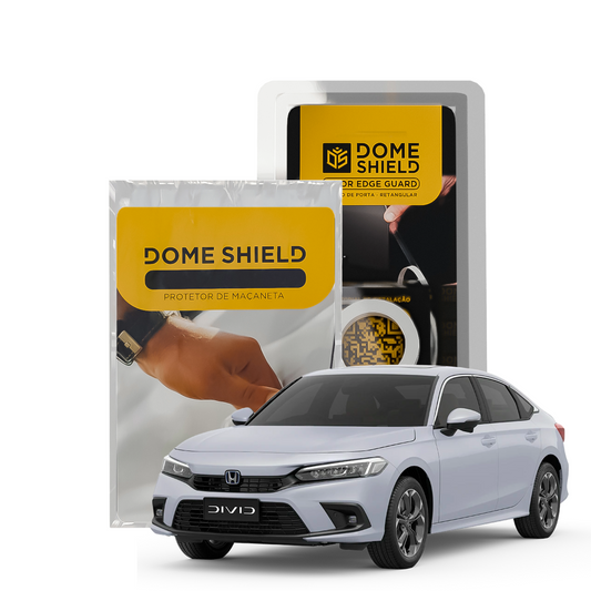 Kit PPF Película de Proteção Premium Maçaneta e Cantos de Porta - Honda Civic | Dome Shield