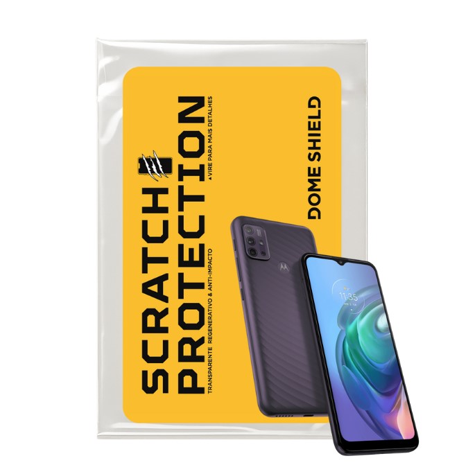 Película PPF Celular Proteção Premium Anti-Riscos, Resistente e Regenerativo – Linha Moto G10 | Dome Shield
