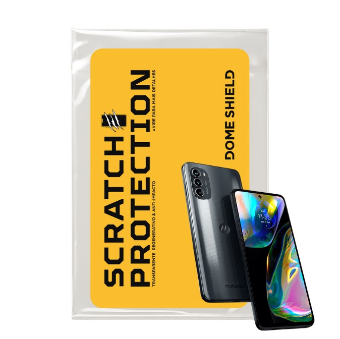 Película PPF Celular Proteção Premium Anti-Riscos, Resistente e Regenerativo – Linha Moto G82 | Dome Shield