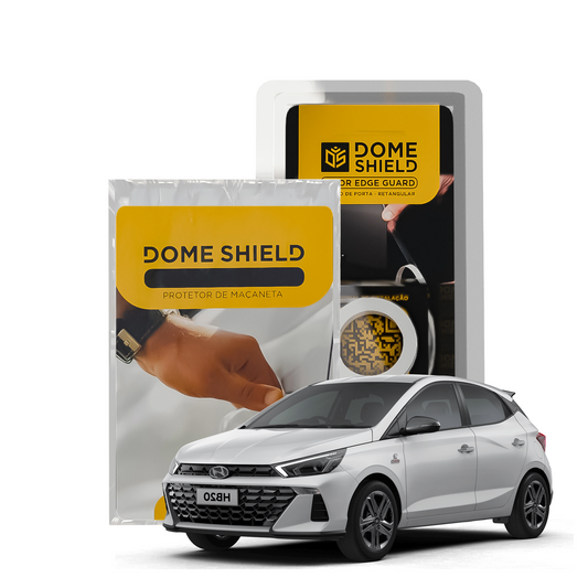 Kit PPF Película de Proteção Premium Maçaneta e Cantos de Porta - Hyundai HB20 | Dome Shield