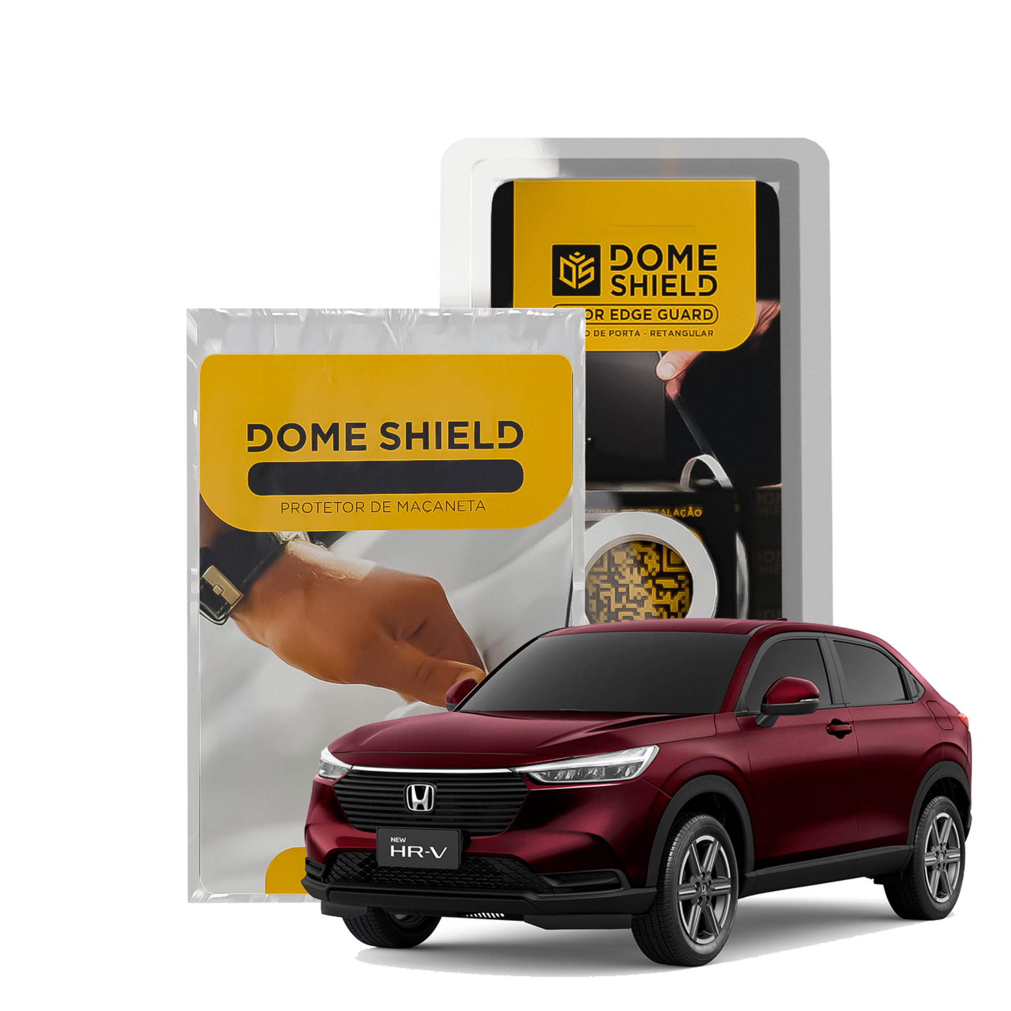 Kit PPF Película de Proteção Premium Maçaneta e Cantos de Porta - Honda HR-V | Dome Shield