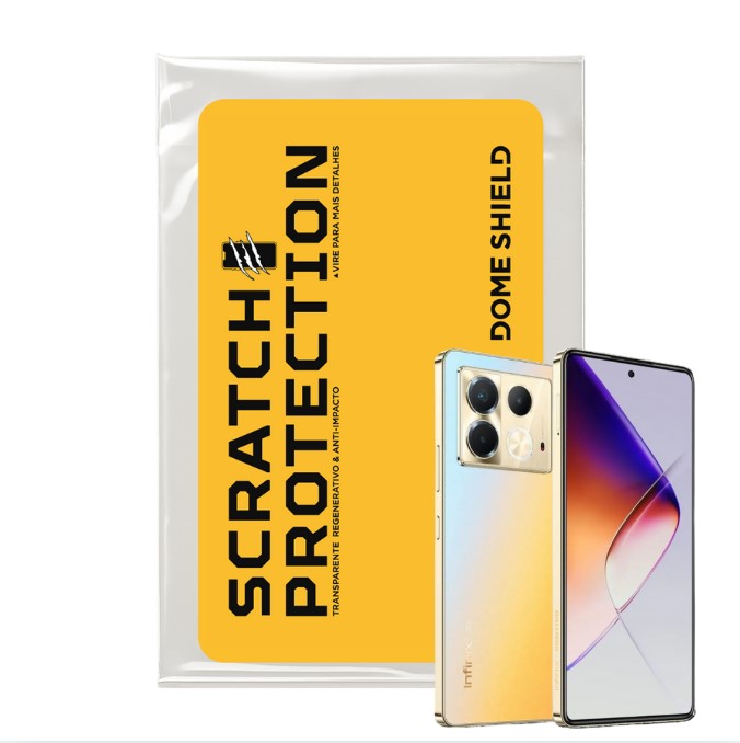 Película PPF Celular Proteção Premium Anti-Riscos, Resistente e Regenerativo – Linha Note 40 Series | Dome Shield