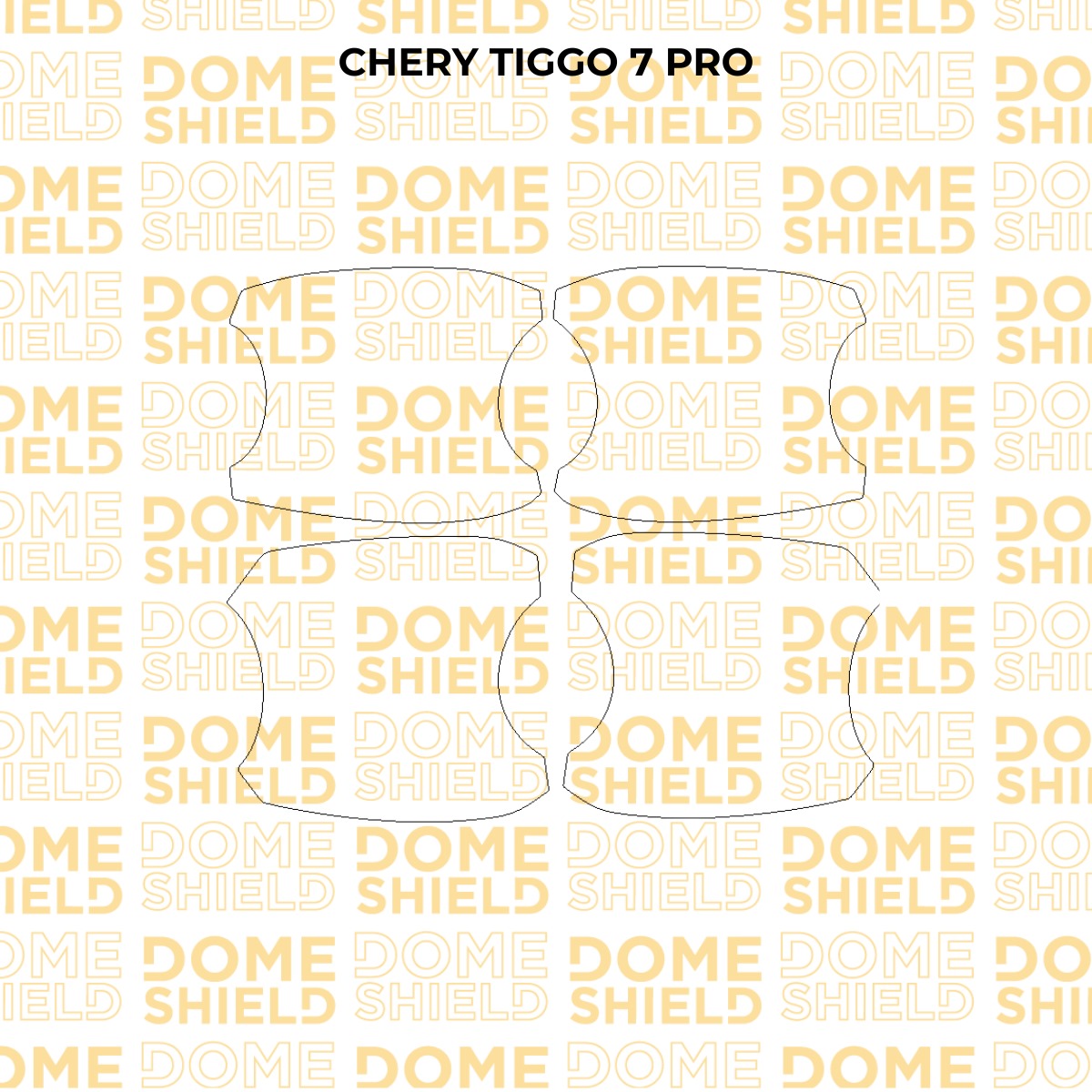 Kit PPF Película de Proteção Premium Maçaneta e Soleira - Chery Tiggo 7 Pro | Dome Shield