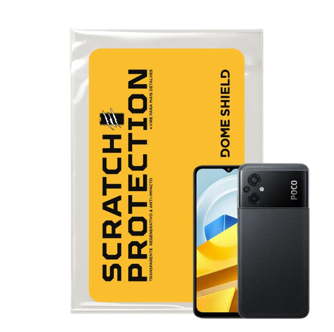Película PPF Celular Proteção Premium Anti-Riscos, Resistente e Regenerativo – Linha POCO M | Dome Shield