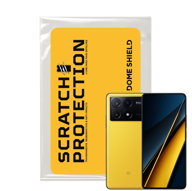 Película PPF Celular Proteção Premium Anti-Riscos, Resistente e Regenerativo – Linha POCO X | Dome Shield