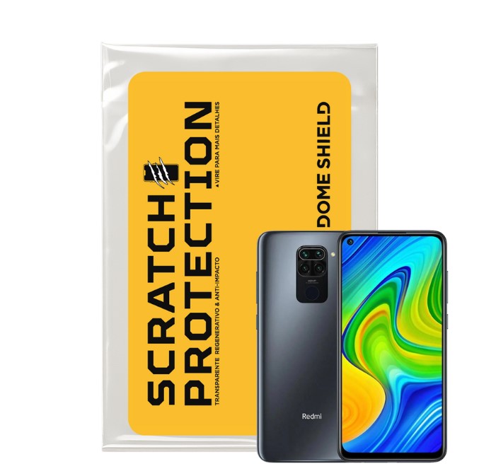 Película PPF Celular Proteção Premium Anti-Riscos, Resistente e Regenerativo – Linha Redmi Note 9 | Dome Shield