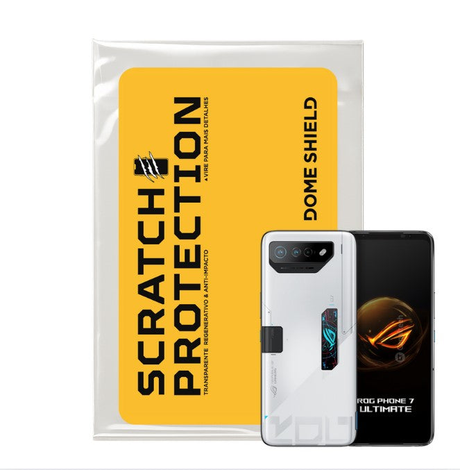 Película PPF Celular Proteção Premium Anti-Riscos, Resistente e Regenerativo – Linha ROG Phone 7 | Dome Shield
