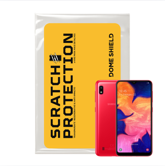 Película PPF Celular Proteção Premium Anti-Riscos, Resistente e Regenerativo – Linha Galaxy A10 | Dome Shield