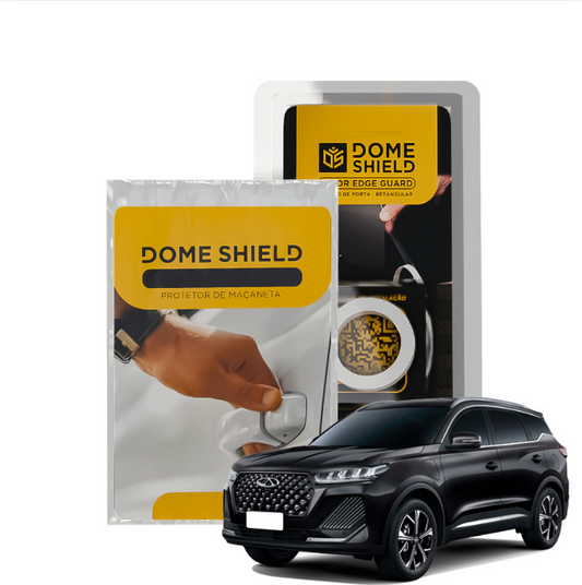 Kit PPF Película de Proteção Premium Maçaneta e Cantos de Porta - Chery Tiggo 7 Pro | Dome Shield